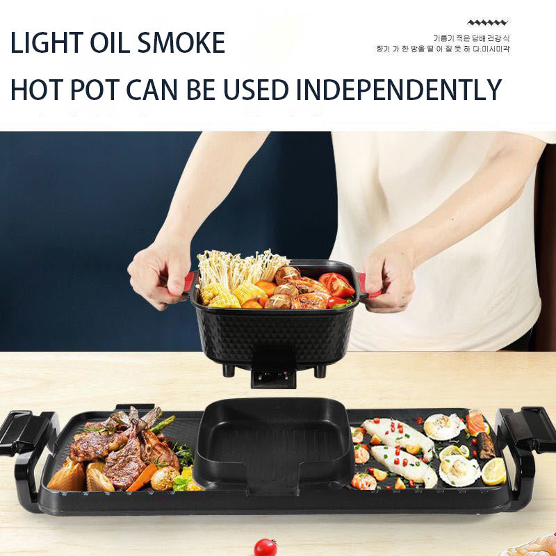 Electric BBQ Grill & Hot Pot Smokeless - San’s Creations 4U