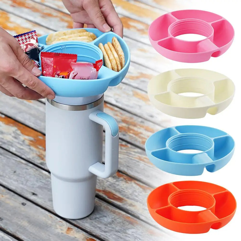 Snack Platters Cup Snack Bowl Cup Holder - San’s Creations 4U