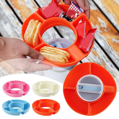 Snack Platters Cup Snack Bowl Cup Holder - San’s Creations 4U